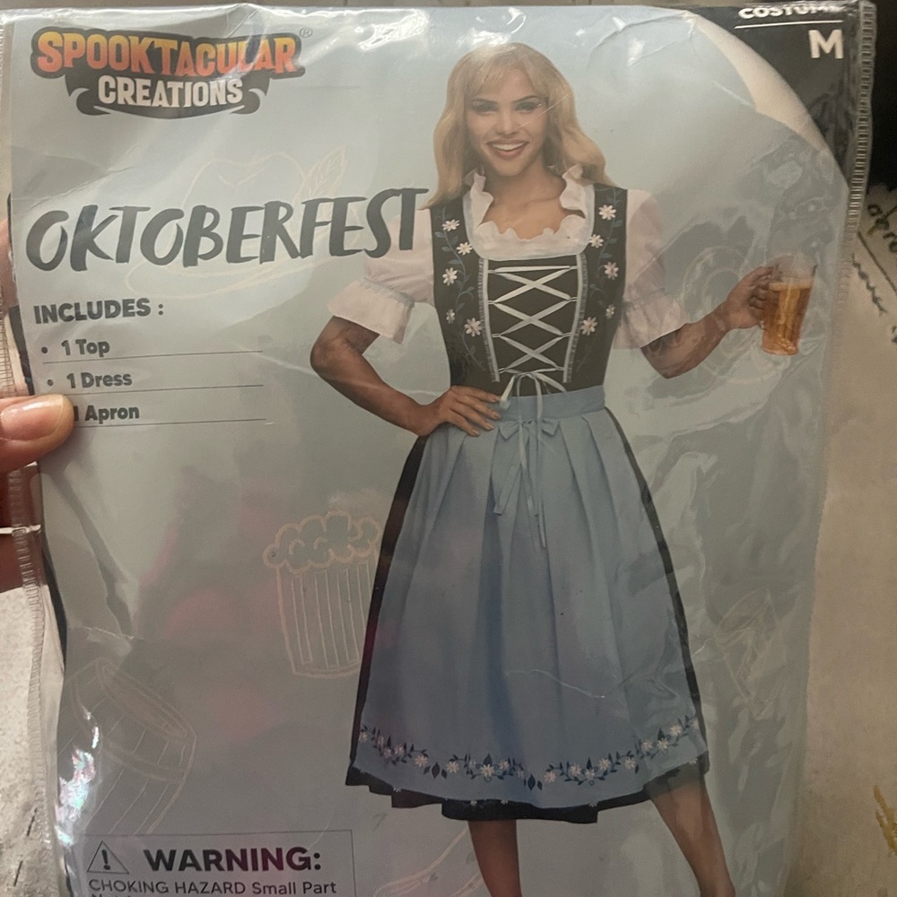 Oktoberfest Costume - Black and Blue - Picture 1 of 5